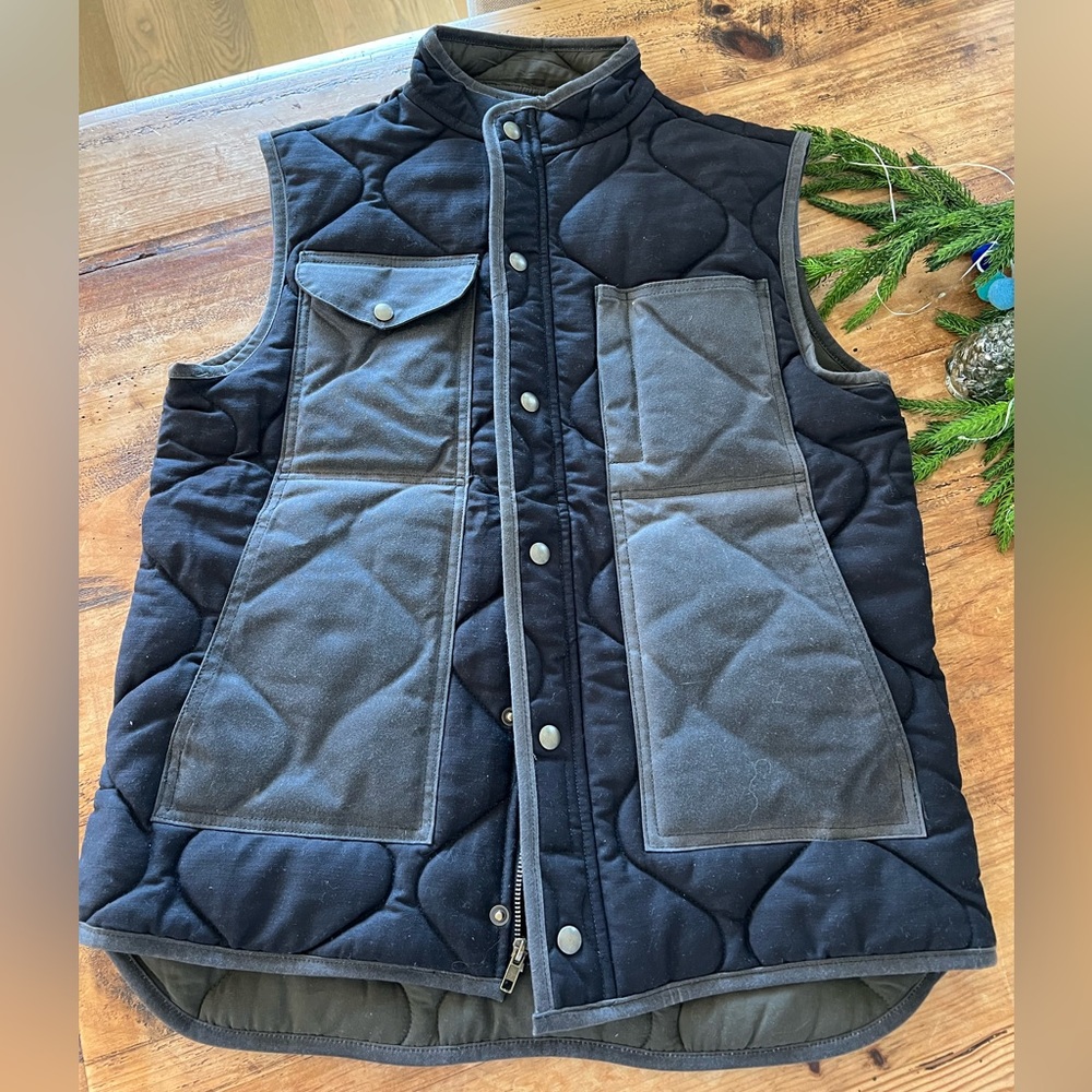 NWOT Imogene+ Willie Quilted Flight Vest in Black Sz Medium